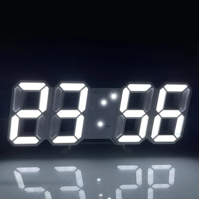 Modern Electronics Gadgets - 3D LED Digital Clock Luminous USB