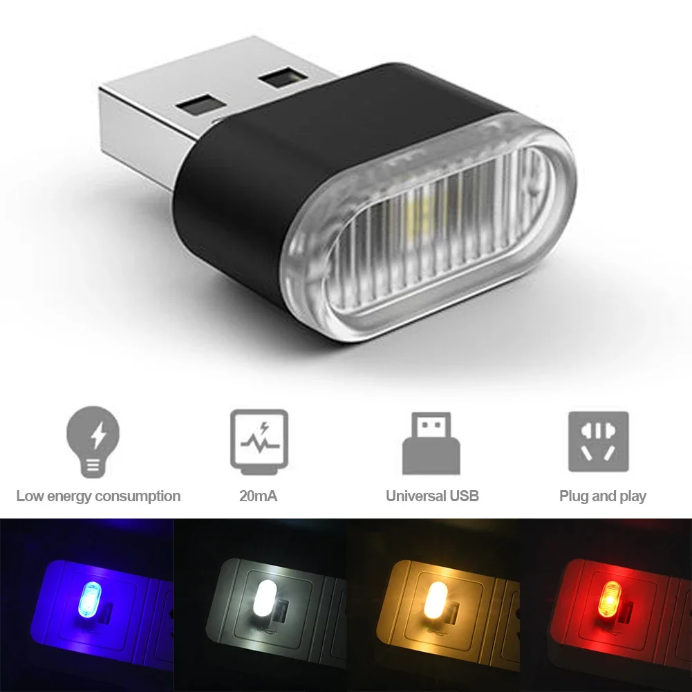 Electronics Gadgets For Car - USB Auto Colorful Light Car Accessories