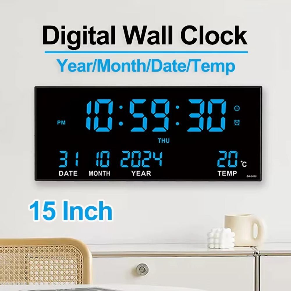 Digital Large Wall Clock Alarm - огляд і ціна Modern Electronics Gadgets