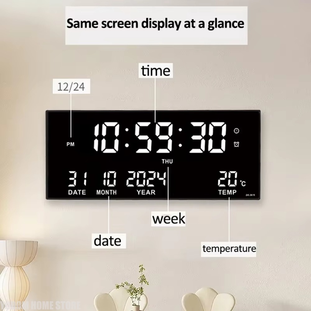 Digital Large Wall Clock Alarm - огляд і ціна Modern Electronics Gadgets