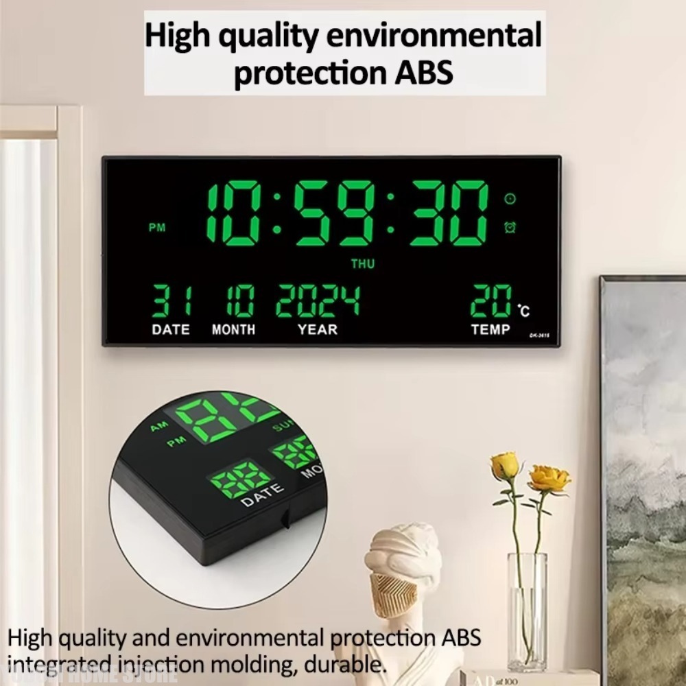 Digital Large Wall Clock Alarm - огляд і ціна Modern Electronics Gadgets