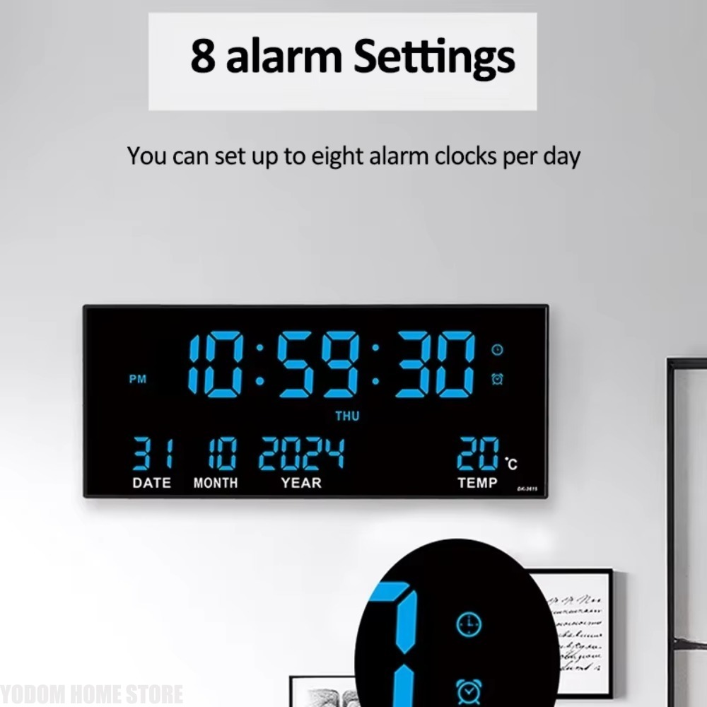 Digital Large Wall Clock Alarm - огляд і ціна Modern Electronics Gadgets