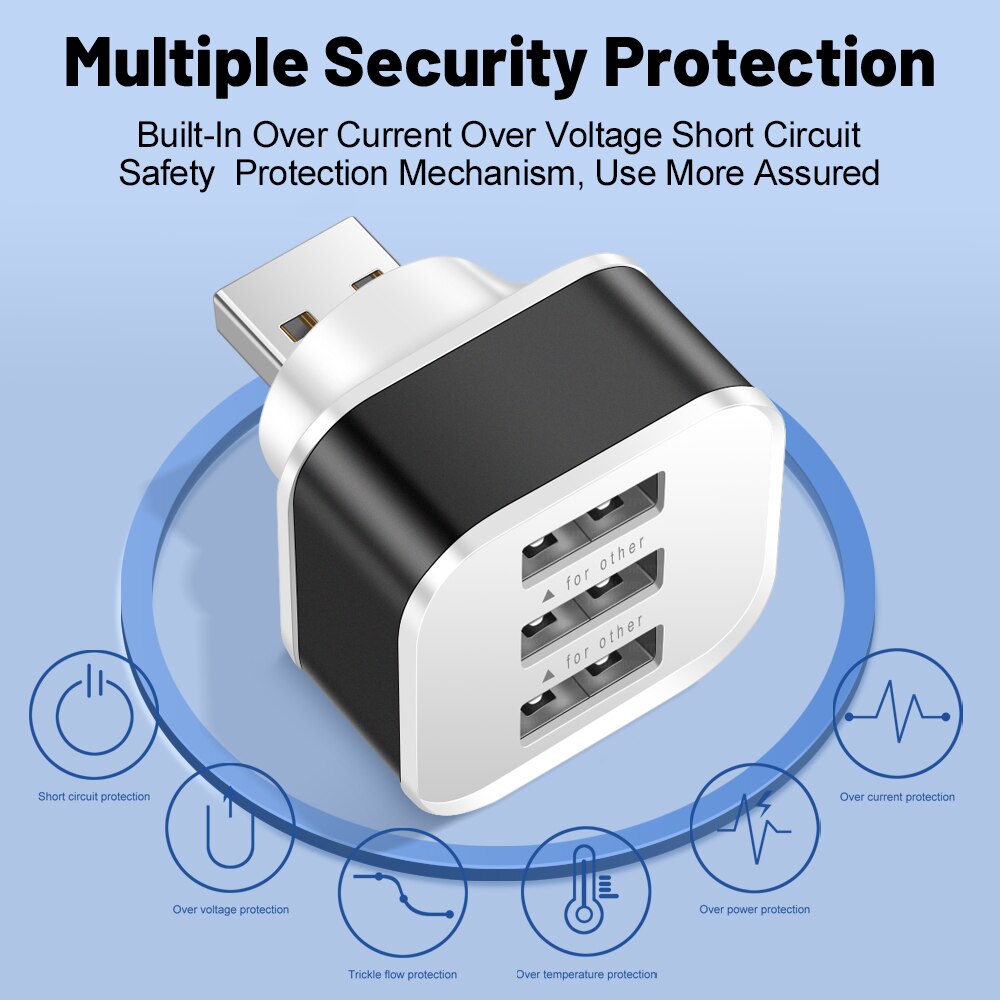 3 Port USB Slots Adaptor USB 3 - огляд і ціна Electronics Gadgets For Car