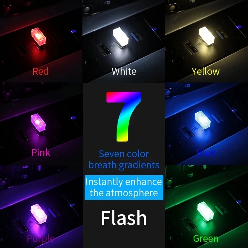 1/4pc Mini USB LED Car Light A - огляд і ціна Electronics Gadgets For Car