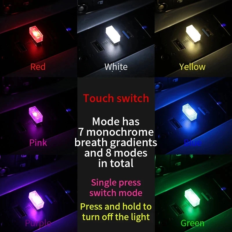 1/4pc Mini USB LED Car Light A - огляд і ціна Electronics Gadgets For Car