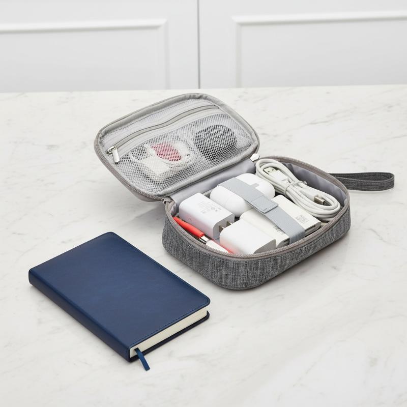 Double Layer Cable Storage Bag - огляд і ціна Electronics Gadgets And Accessories