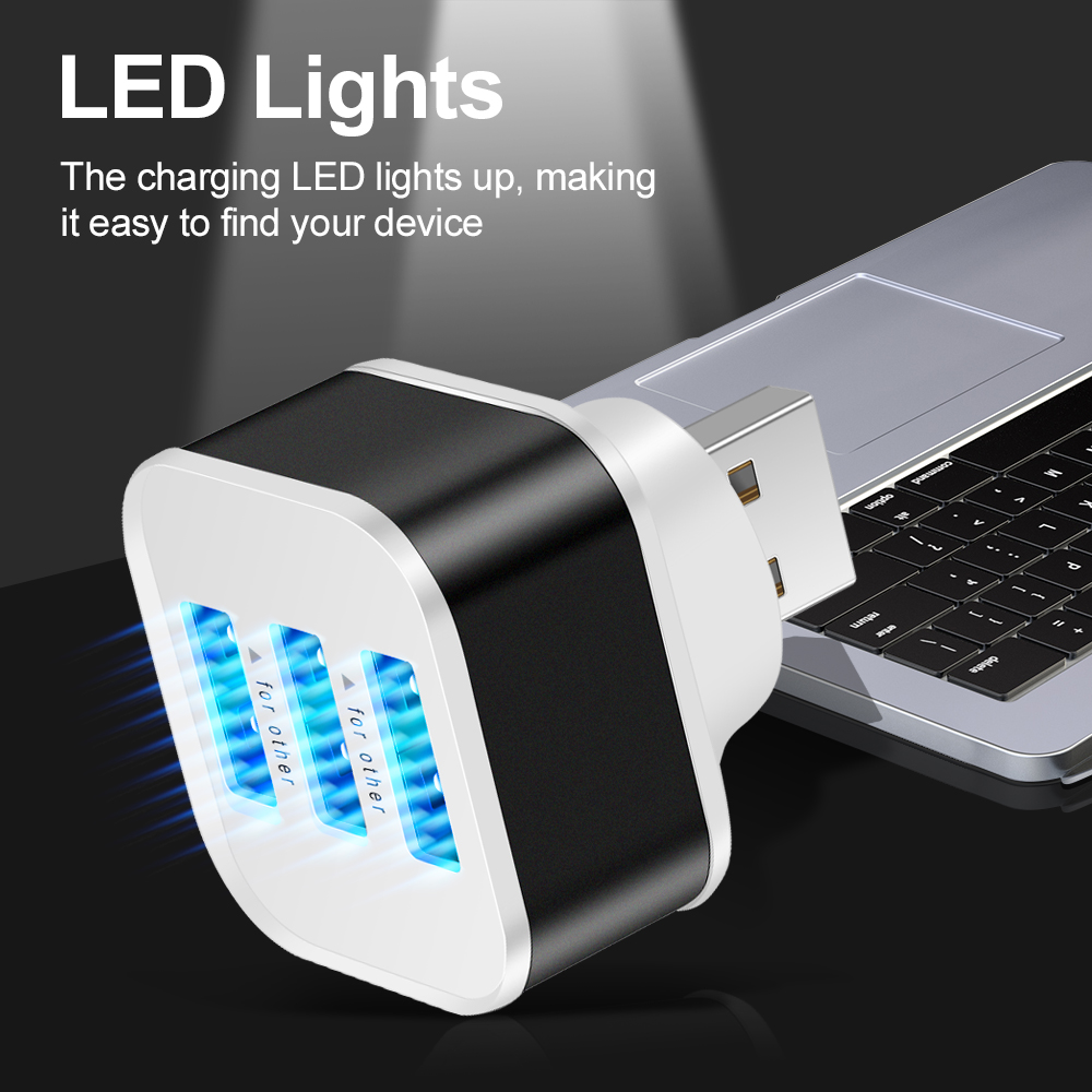 3 Port USB Slots Adaptor Exten - огляд і ціна Electronics Gadgets For Car
