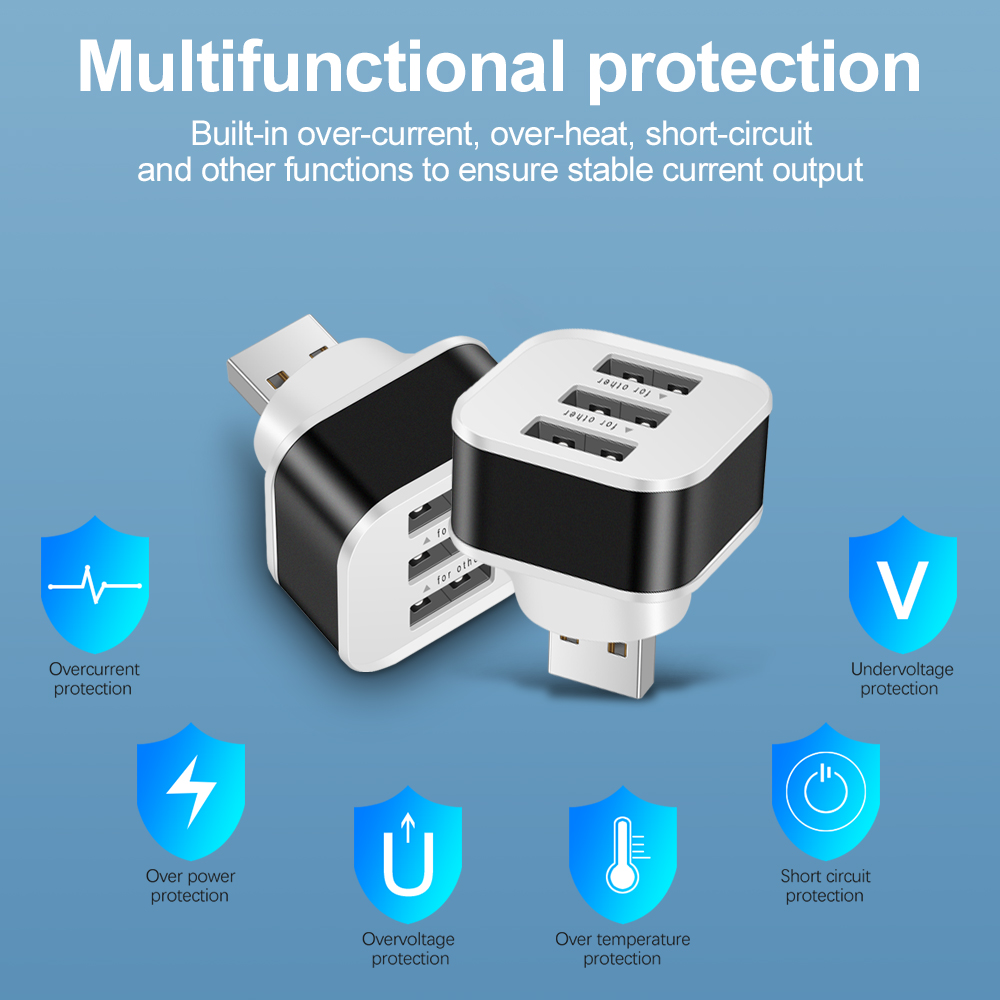 3 Port USB Slots Adaptor Exten - огляд і ціна Electronics Gadgets For Car
