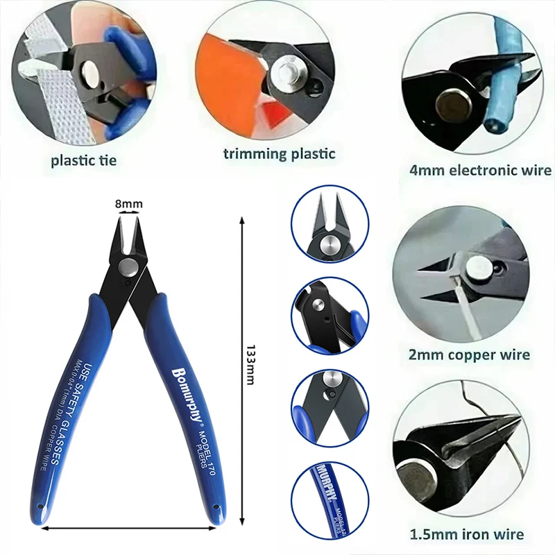 170 Electronic Diagonal Pliers - огляд і ціна Diy Electronics Gadgets