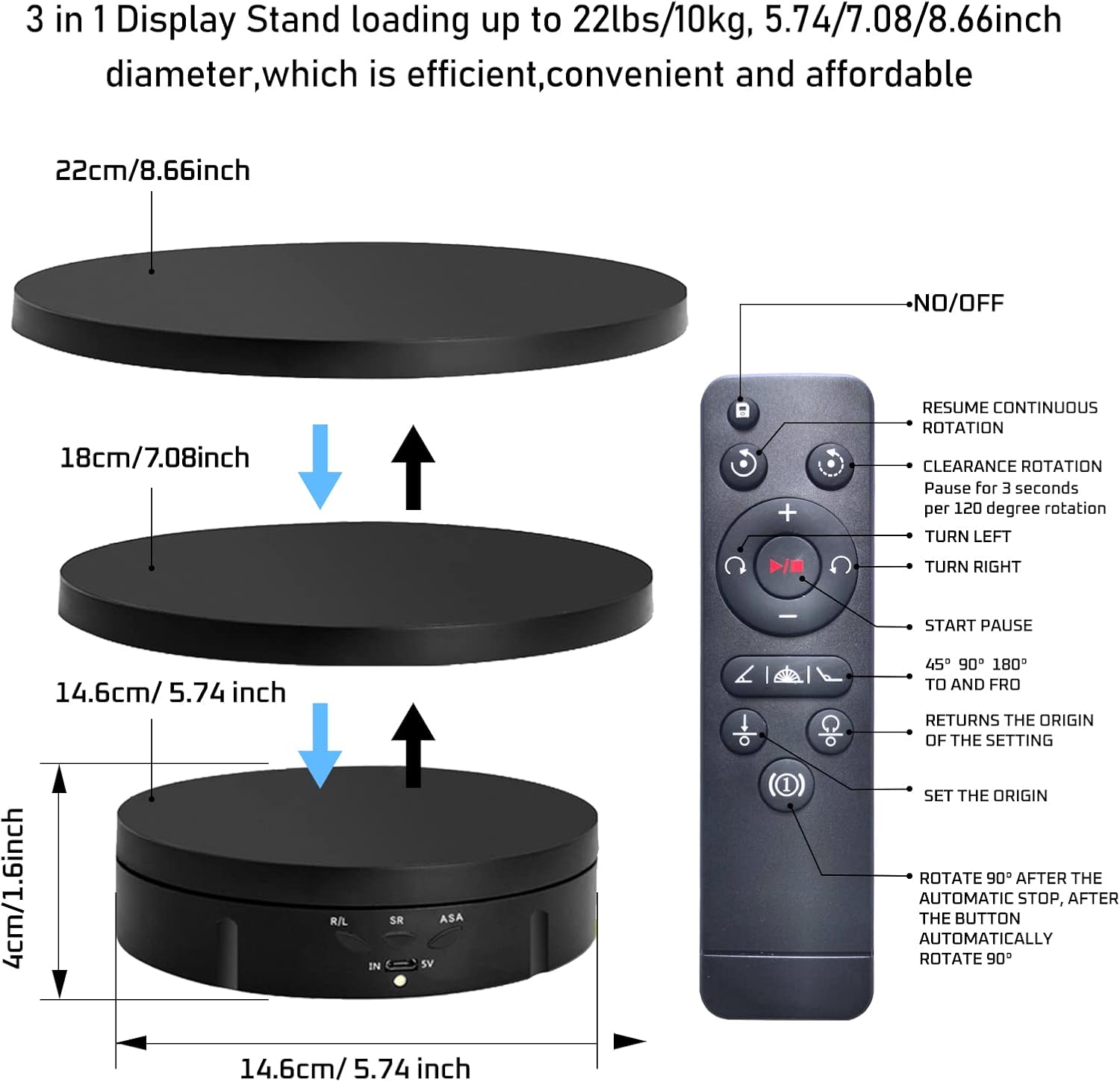3in1Motorized Rotating Display - огляд і ціна Modern Electronics Gadgets