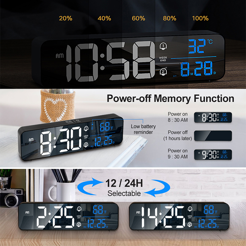 LED Digital Alarm Clock Wall/T - огляд і ціна Modern Electronics Gadgets