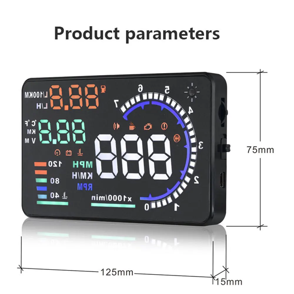 A8 OBD HUD Head-up Display Spe - огляд і ціна Electronics Gadgets For Car