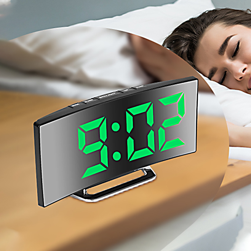LED Digital Alarm Clock Curved - огляд і ціна Modern Electronics Gadgets