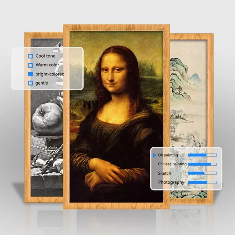 Wall Mounted 21.5inch Wood Fra - огляд і ціна Digital Photo Frame Wifi
