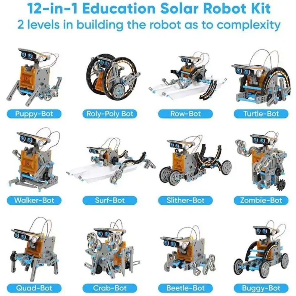 13 in 1 Solar Powered Robot Sc - огляд і ціна Diy Electronics Gadgets